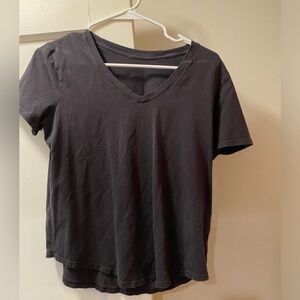 Lululemon Black V-Neck Short Sleeve T-Shirt